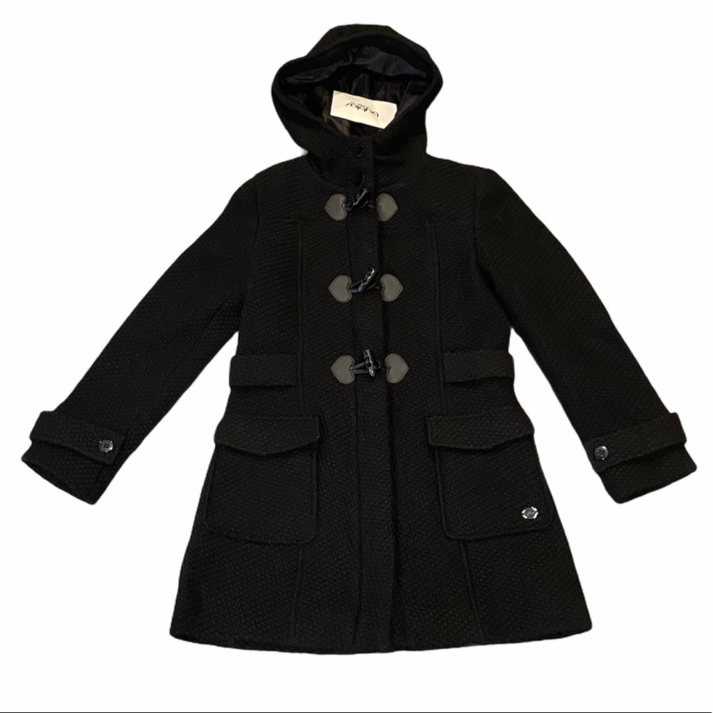BYBLOS**Black Wool Toggle Coat**Age 2 & 8**$485